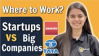 Big Companies vs Startups  Which one should you select [upl. by Macguiness377]