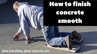 CONCRETE FINISHING TECHNIQUES HOW TO HAND TROWEL CONCRETE [upl. by Suilenroc]