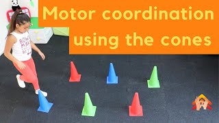 Motor coordination activities for kids Cones [upl. by Amliw298]