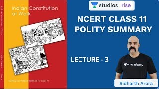 L3 Chapter 2 Part 1  Class 11 NCERT Polity Summary  UPSC CSEIAS 2020  Sidharth Arora [upl. by Ahar999]