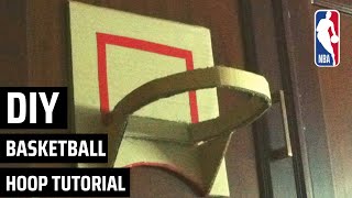 How to make a basketball hoop for your room Very easy [upl. by Aggi858]