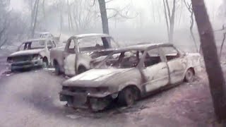 Man Criticized for Sharing Footage of Bodies Charred by Wildfires [upl. by Yrem]