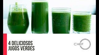 Cómo ELIMINAR lo que tu cuerpo no necesita con estos 4 Jugos Verdes [upl. by Tengler]