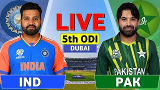 India Vs Pakistan Champion Trophy Match Live  IND vs PAK  Champion Trophy 5th ODI Match Live [upl. by Ahsoyek]