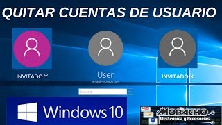 Como Eliminar Cuentas De Usuario En Windows 10 [upl. by Akemaj]