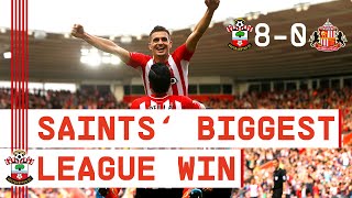 CLASSIC MATCH  Southampton beat Sunderland 80 for clubs biggest ever Premier League win [upl. by Dorris415]