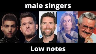 Male singers Low notes  E3C0 [upl. by Notserc]