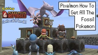 Pixelmon How To Get All The Fossil Pokemon [upl. by Loriner]