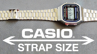 How To Adjust Casio Watch Strap  Casio A168W1 [upl. by Delora]