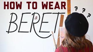 HOW TO WEAR A BERET  Minimalist Wardrobe [upl. by Enihsnus]