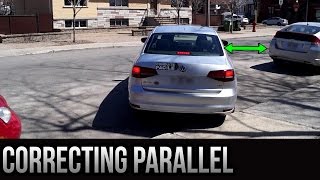 Parallel Parking Curb Parking  How To Correct Yourself [upl. by Jase]