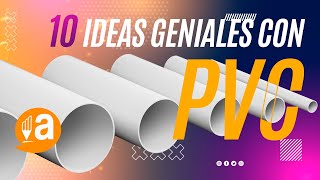 10 IDEAS GENIALES CON TUBOS PVC PARTE 1 Inspira amp Aprende [upl. by Assirk43]