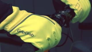 Gripgrab Race Thermo Hi Vis Overshoe and Windster Hi Vis Gloves [upl. by Cadell542]