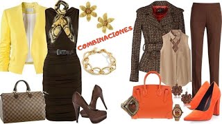 COMBINACIONES ELEGANTES CON CAFE✨ COMO COMBINAR EL COLOR CAFE🤍 OUTFITS CON CAFE🎀OUTFTIS WITH COFFEE [upl. by Eberto955]