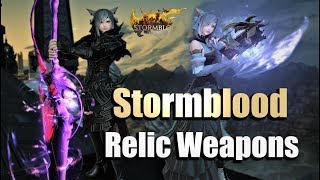 All Stormblood Relic Weapons  All Stages Eureka [upl. by Jaworski752]