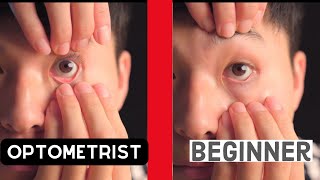 HOW TO put contacts in and out easy version  Optometrist Tutorial [upl. by Frymire]