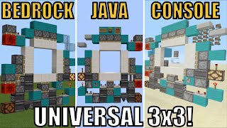 The BEST 3x3 Piston Door In Minecraft JavaBedrockConsole [upl. by Lavotsirc]