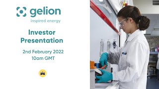 GELION PLC  Investor Presentation [upl. by Eelanaj]