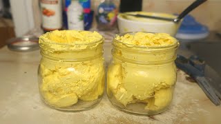 DIY Body Butter for dark spotsmarkseczema  Shea Cocoa Almond Oil  Rosehip Seed Oil [upl. by Anairdna245]