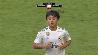 18 Year Old Takefusa Kubo Debut Games For Real Madrid  PreSeason Highlights [upl. by Latrell]