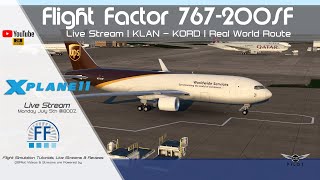 Flight Factor 767200SF Cargo  KLANKORD  XPlane 11 [upl. by Laeynad]