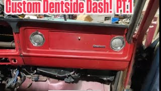 Dentside F350 Crew Cab Ford Superduty Swap Dash Fabrication [upl. by Kaczer838]