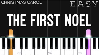 Christmas  The First Noel  EASY Piano Tutorial [upl. by Enelrak]