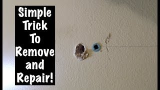 How to Remove and Fill Drywall Anchors [upl. by Htbazile]