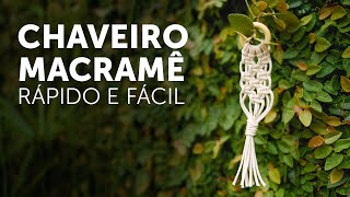 DIY Chaveiro de Macramê  Tutorial Passo a Passo [upl. by Yecac974]