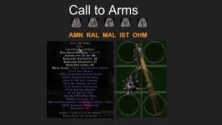 D2R How to make Call to Arms Runeword [upl. by Obara]