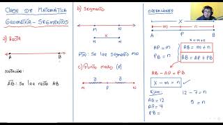 1 Geometría  Segmentos [upl. by Larret]