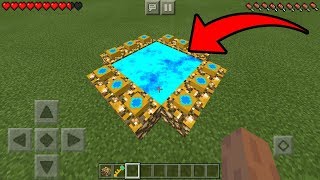 How To Make an Aether Portal in Minecraft Pocket Edition [upl. by Yenar26]