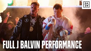 J Balvins Full Performance At Canelo vs Yildirim [upl. by Akinal]