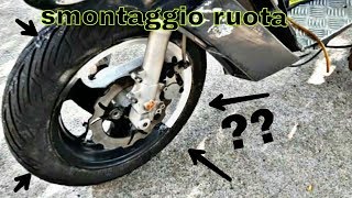 TUTORIAL come smontare ruota scooter [upl. by Albur]