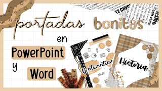 PORTADAS VINTAGE EN WORD Y POWERPOINT PT 1 [upl. by Oigolue]