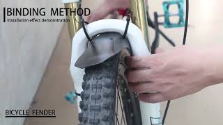 NICEDACK MTB Mudguard  Review  How to install [upl. by Esimaj]