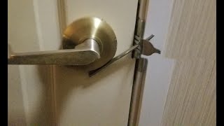 Improvised Door Lock Using a Fork [upl. by Weksler992]