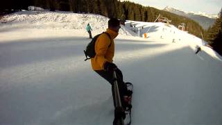 Snowboarding in Morillon France [upl. by Leugimsiul]