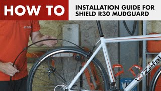 Zéfal Installation guide for SHIELD R30 road mudguard [upl. by Naryk]