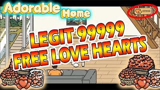 How to Get Free LOVE HEARTS in Adorable Home 2024 ✔ 100 LEGIT AndroidiOs [upl. by Koch]