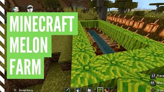 How To Grow MELONS In Minecraft Minecraft Melon Farm [upl. by Laekim273]