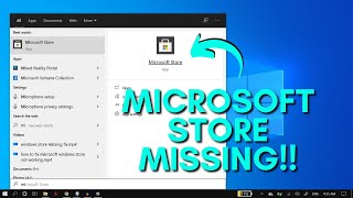 How To Fix Microsoft Store Missing on Windows 10 Problem [upl. by Fusuy]