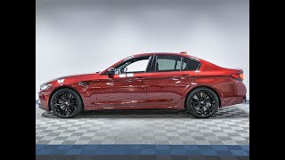 2021 BMW M5 Competition Package  AVENTURIN RED METALLIC [upl. by Nizam]