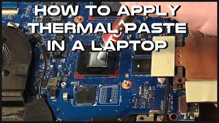 How to apply CPU and GPU Thermal Paste in a Laptop [upl. by Asare387]