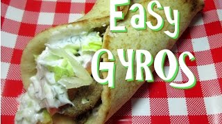 Homemade Greek Gyros  How to make Easy Gyros Gyro Recipe [upl. by Notnirb]