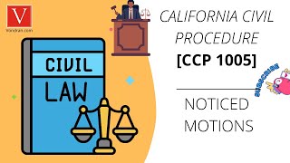 CCP 1005 and timeframes for filing and opposing motions in California [upl. by Delanty]