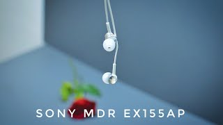 Sony mdr ex155ap review 2020  mic  noise cancellation [upl. by Ymmaj14]