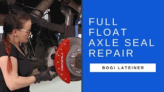 SKF FullFloat Axle Seal Repair [upl. by Eelyac]