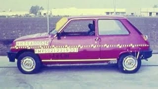 1980 Renault 5 R5Le Car Frontal Crash Test by NHTSA  CrashNet1 [upl. by Carolus132]