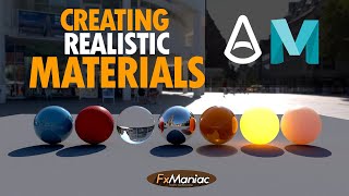 Creating Realistic Materials Using Arnold In Maya  FxManiac [upl. by Mima947]